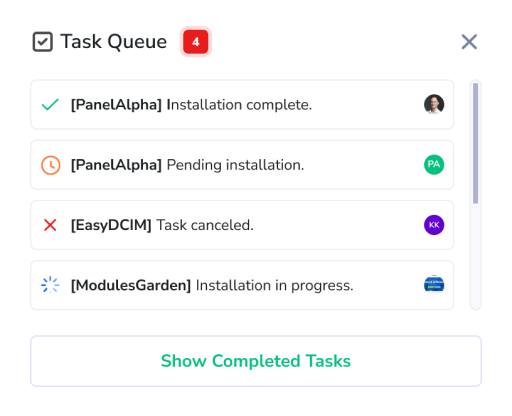Logs - PanelAlpha Administration - Screenshot 2