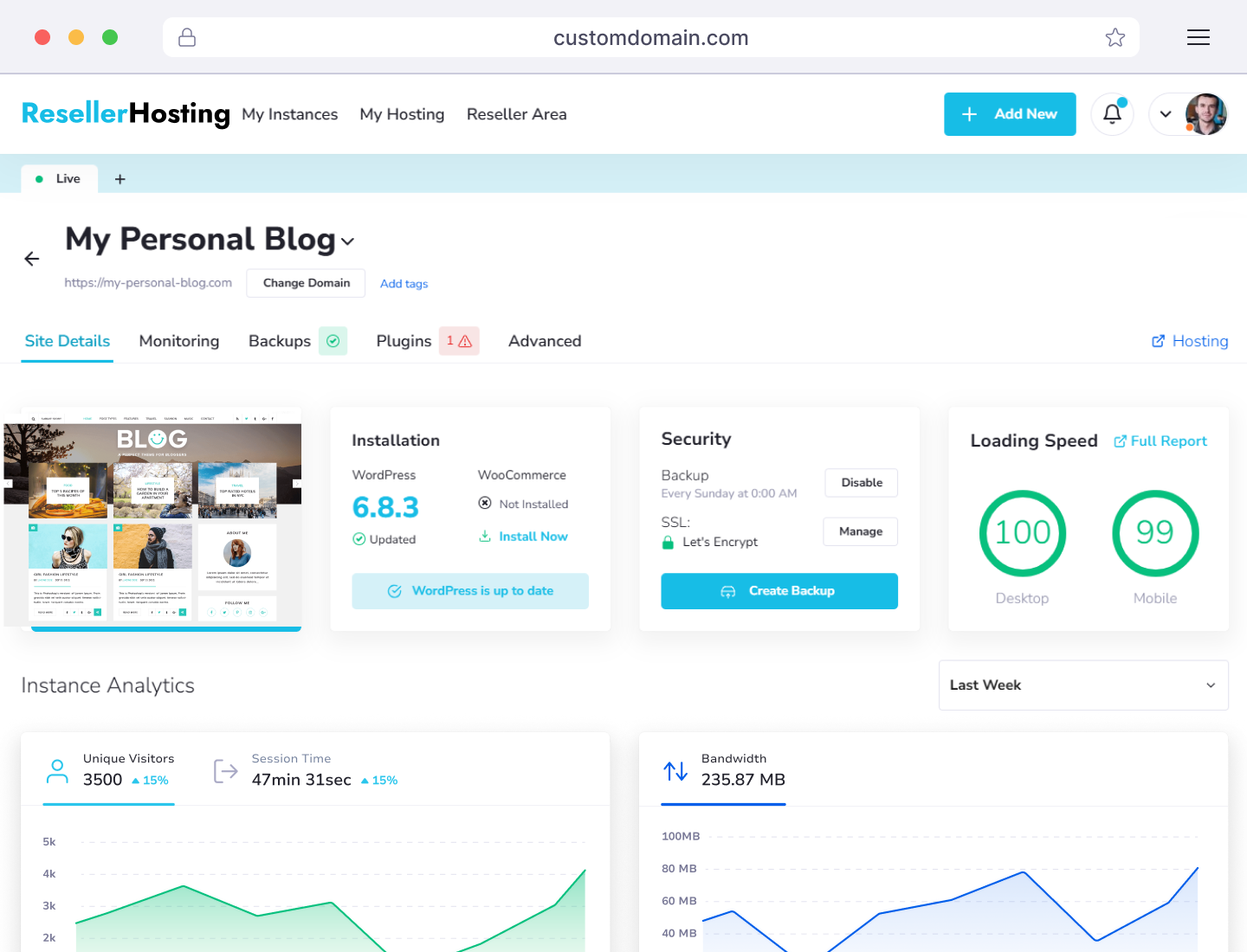 White-Label Reselling - Site Details - PanelAlpha