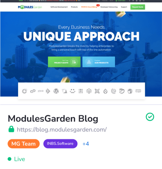 WordPress Instances Management - PanelAlpha