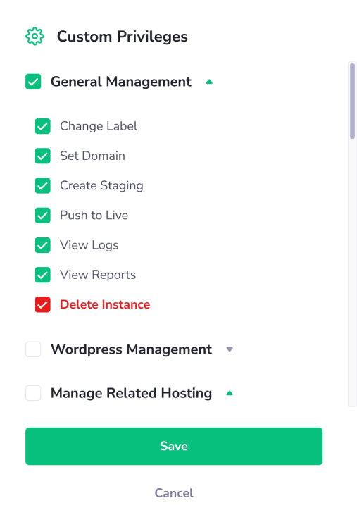 Collaboration Environment - Flexible Privileges - PanelAlpha