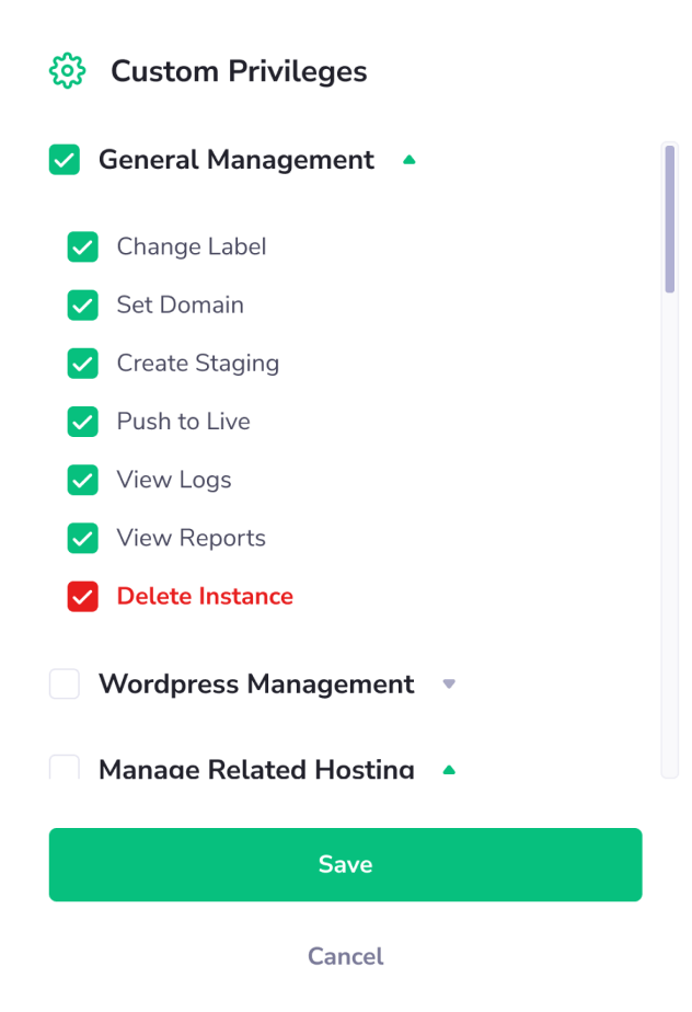 Flexible Privileges - PanelAlpha Collaboration Environment - Screenshot 1