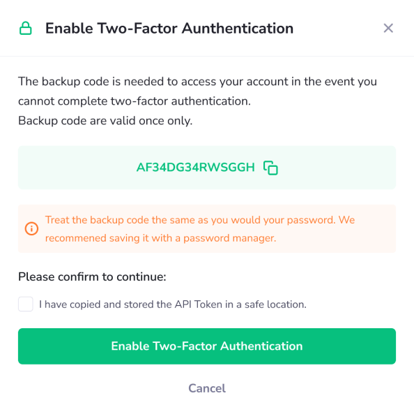 Two-Factor Authentication - PanelAlpha Next-Level Client Panel - Screenshot 2