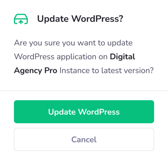 One-Click WordPress Updates - PanelAlpha WordPress Instances Management - Screenshot 2